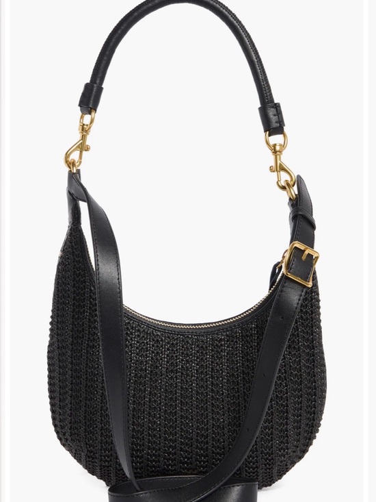 Rebecca Minkoff Handbags - Rebecca Minkoff Darren Crescent Crossbody Bag Black Purse studded RYFBD072 NWT